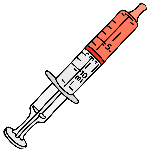 Hyoscyamine syringe as part of a GI cocktail given for GERD or gastritis